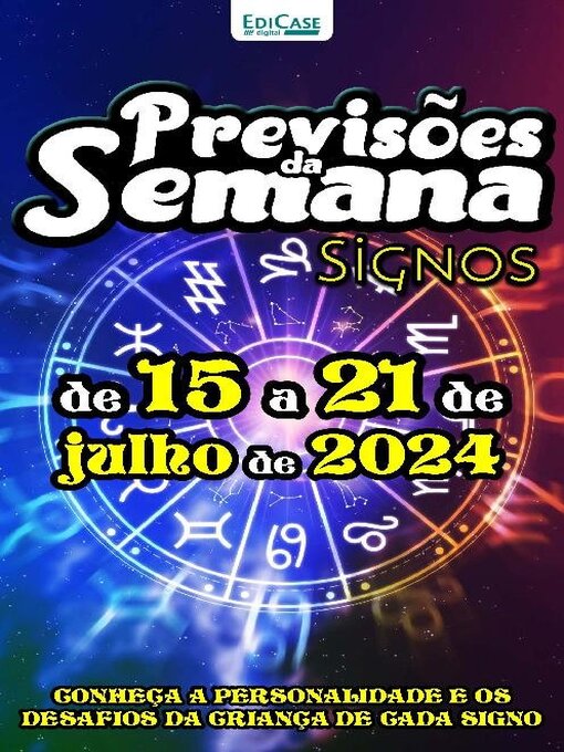 Titeldetails für Previsões da Semana nach EDICASE GESTAO DE NEGOCIOS EIRELI - Verfügbar